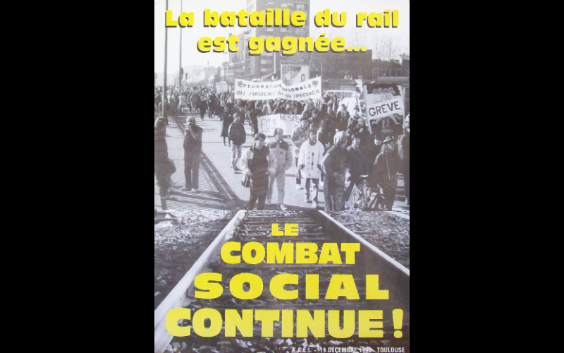 affiche bataille du rail, AAEL, Toulouse, 1995