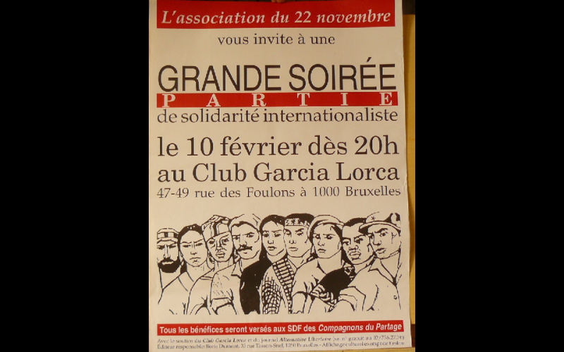 affiche compagnons du partage, Bruxelles