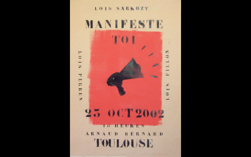 affiche manif anti loi LSI 2, Toulouse, 2002 