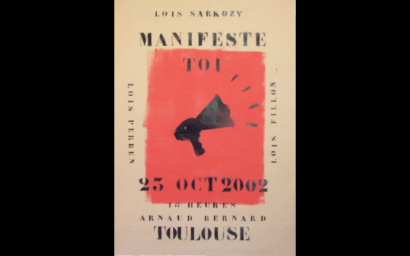 affiche manif anti loi LSI 2, Toulouse, 2002