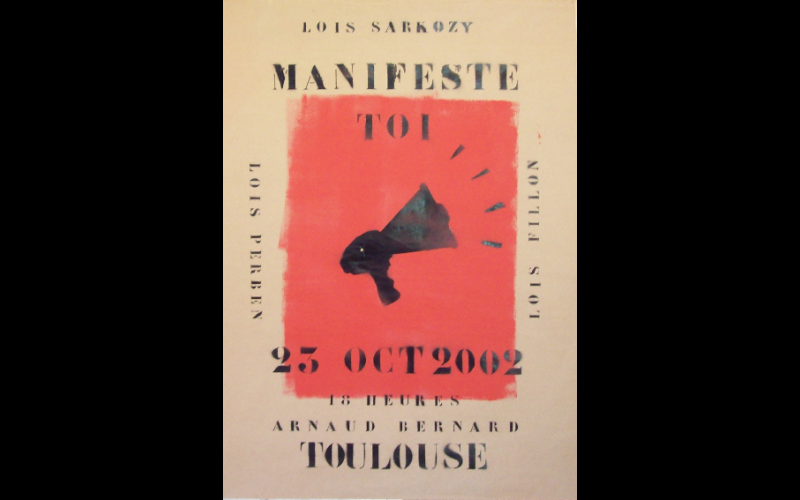 affiche manif anti loi LSI 2, Toulouse, 2002 