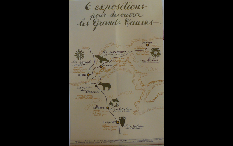 affiche expo causses Larzac