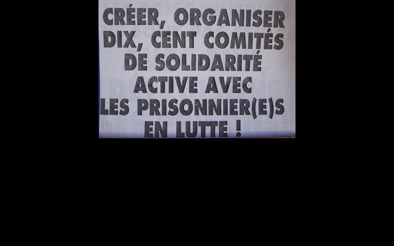 affiche comité de solidarité prisonniers