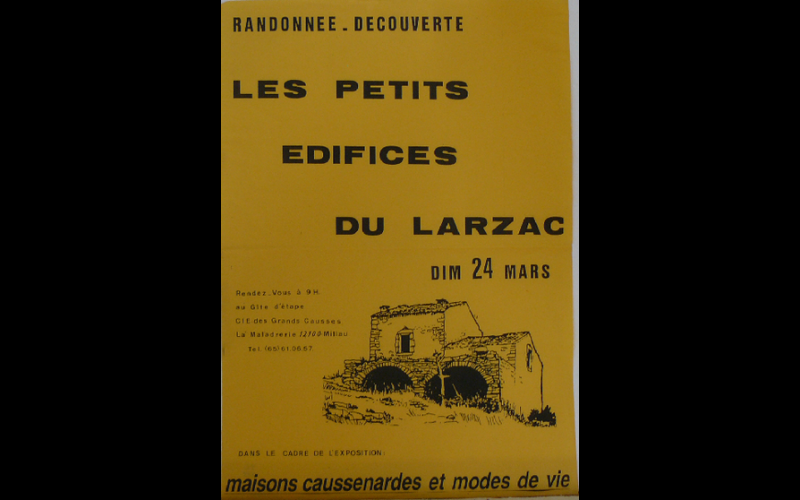 affiche randonnée Larzac 