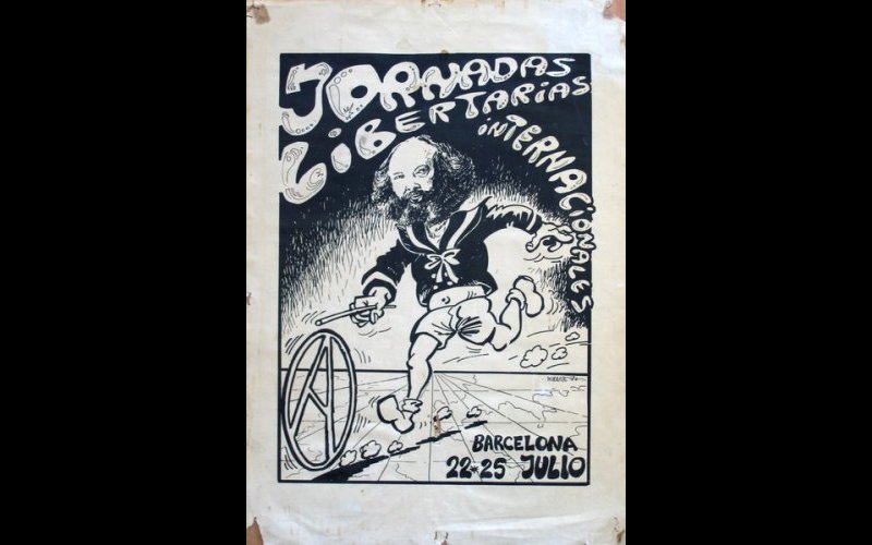 N°226 Jornadas libertarias internacionales - 2 Barcelone MF Esp. 35x50
