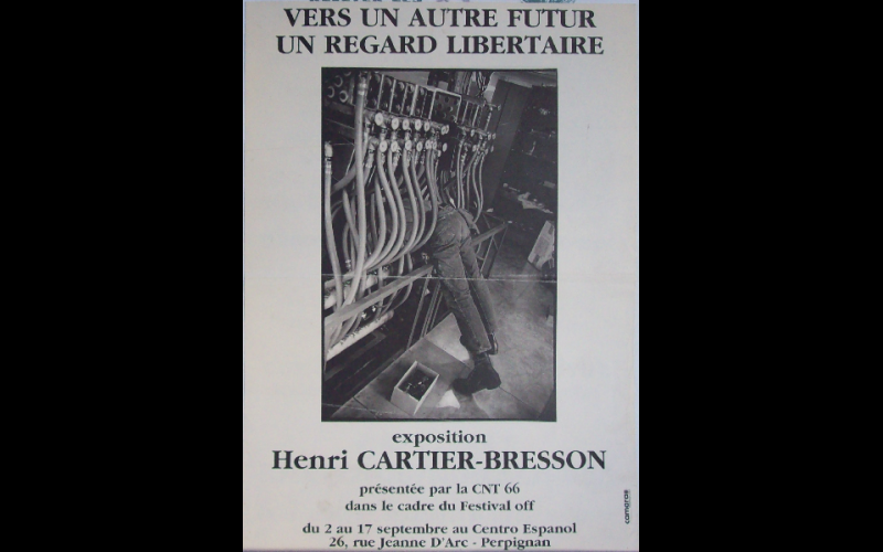 affiche expo Cartier-Bresson, CNT, Perpignan 