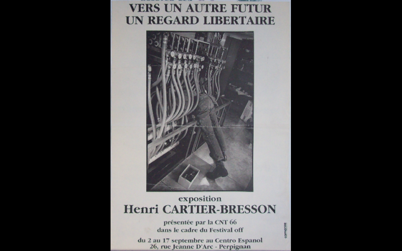 affiche expo Cartier-Bresson, CNT, Perpignan
