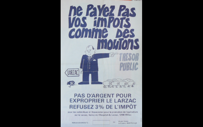 affiche refus impôt Larzac 3 