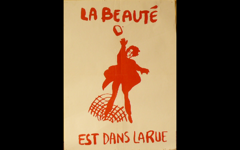 affiche la beauté est dans la rue, Beaux-Arts, 1968 