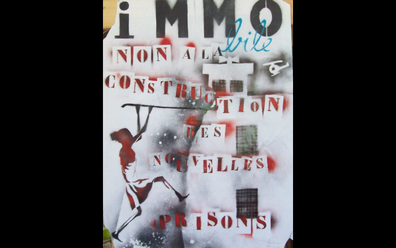 affiche contre construction prisons, Toulouse 