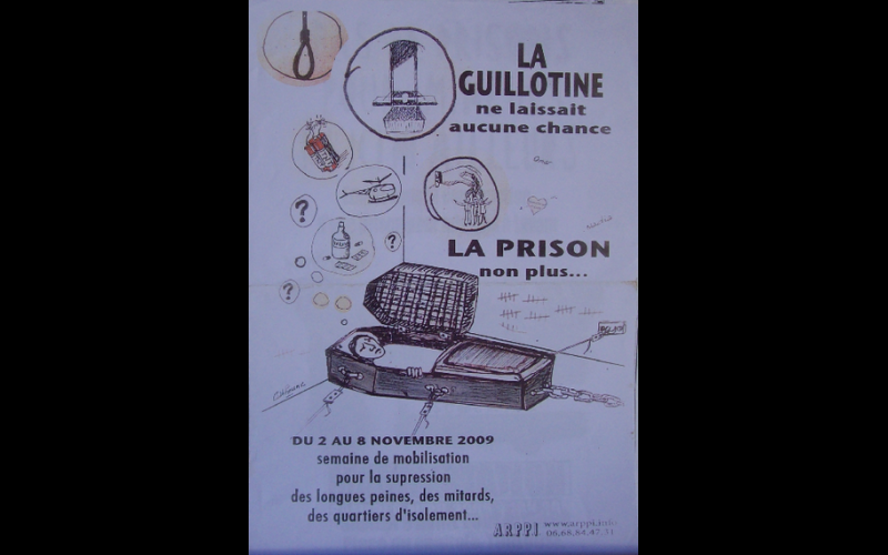 affiche semaine contre longues peines, ARPPI, 2009
