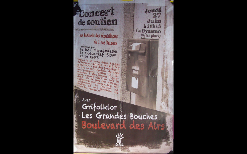 affiche concert DAL, Toulouse, 2013