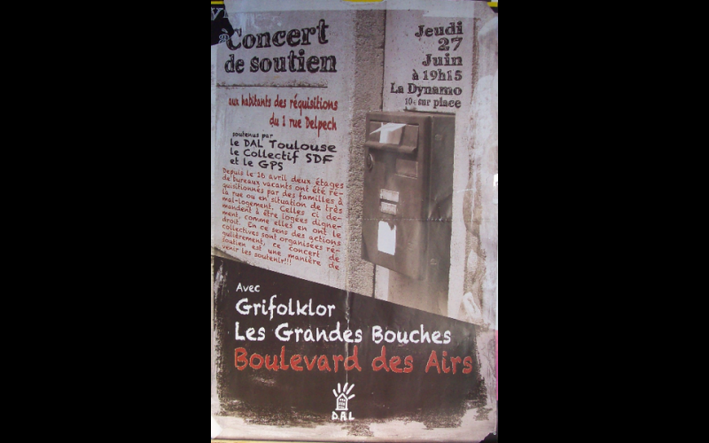 affiche concert DAL, Toulouse, 2013 