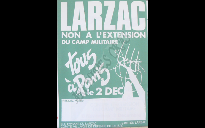 affiche larzac manif paris 1978