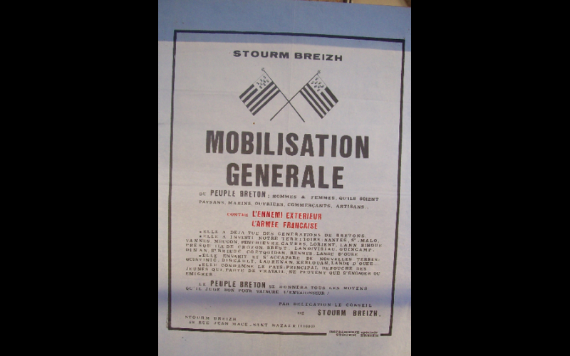 affiche anti-armée en Bretagne, Stourm Breizh, St Nazaire