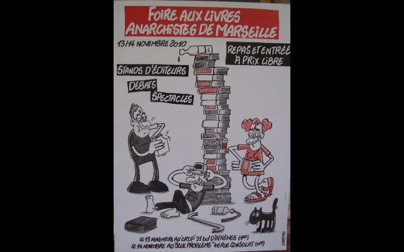 Foire aux livres anarchistes, Marseille, 2010, 45x60 