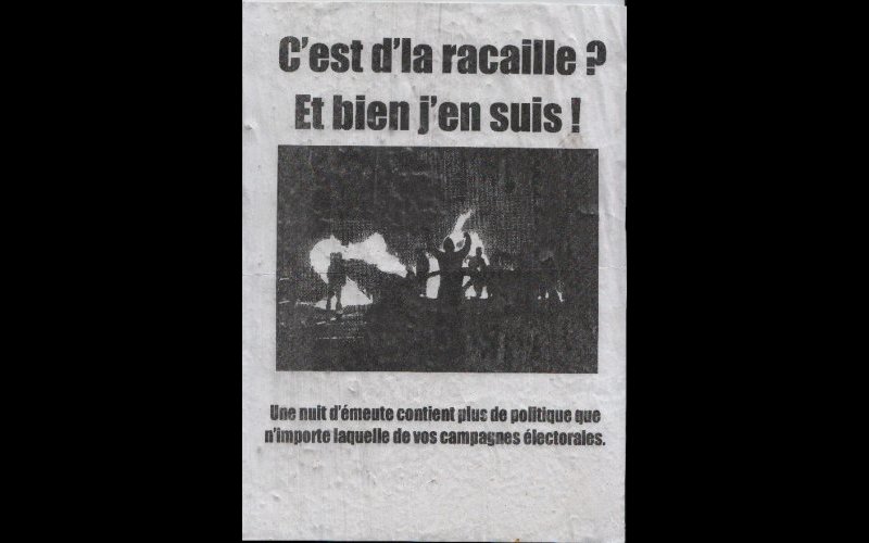 affiche émeutes, Toulouse, 2014, 21x29,7