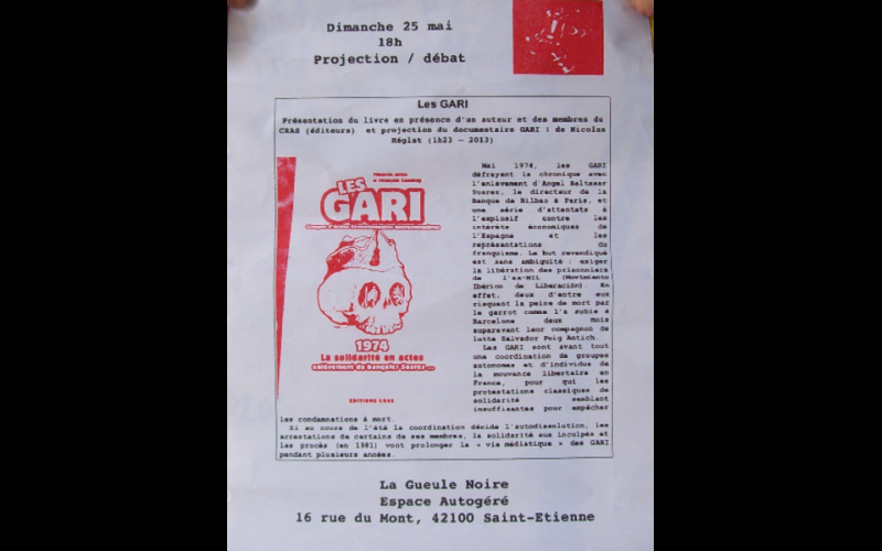 débat livre GARI, St Etienne, 2014