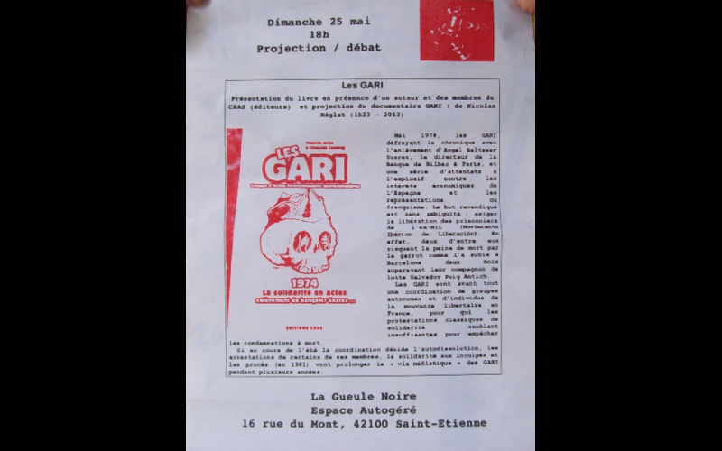 débat livre GARI, St Etienne, 2014 