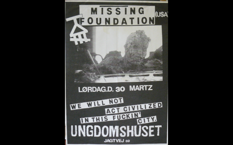 affiche ungdomshuset, Copenhague, Danemark 