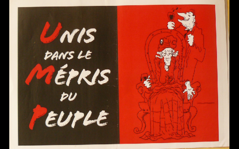 affiche UMP mépris du peuple