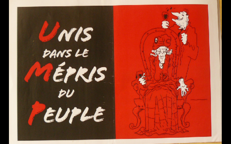 affiche UMP mépris du peuple 