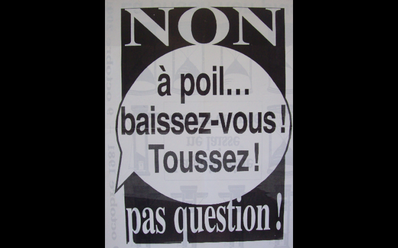 affiche fouille prison