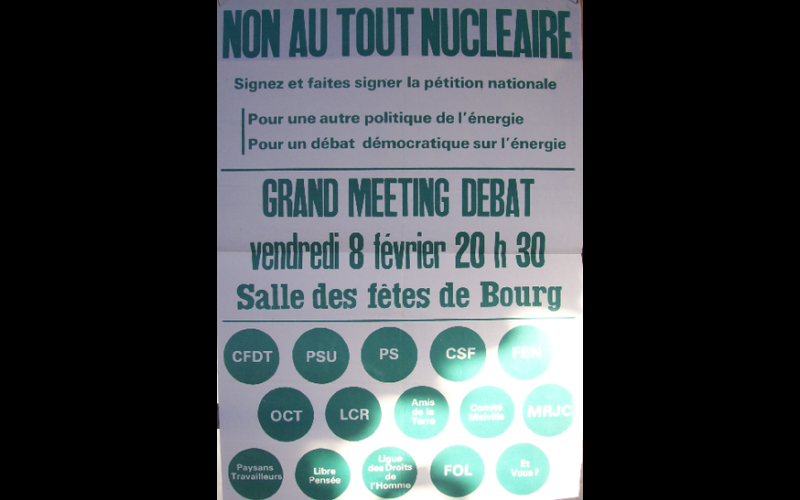 Meeting Non au tout Nucléaire