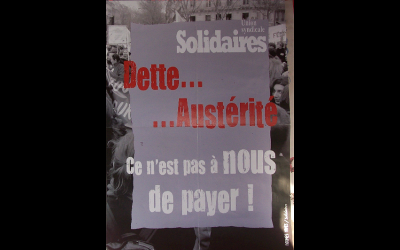 affiche austerité syndicat Solidaires