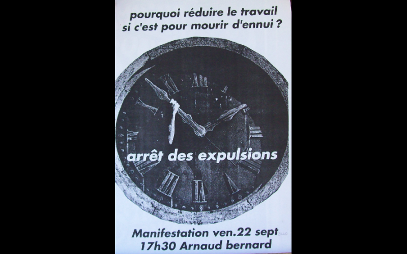 affiche manif anti-expulsion squat 5, Toulouse, 2000