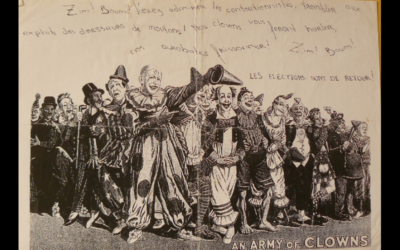 affiche élections army of clowns