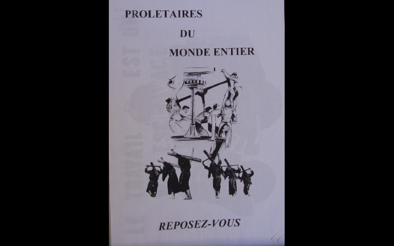affiche prolétaires reposez-vous