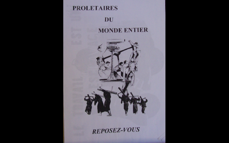 affiche prolétaires reposez-vous 