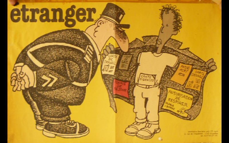 affiche étranger 2, Alternative Libertaire, Bruxelles