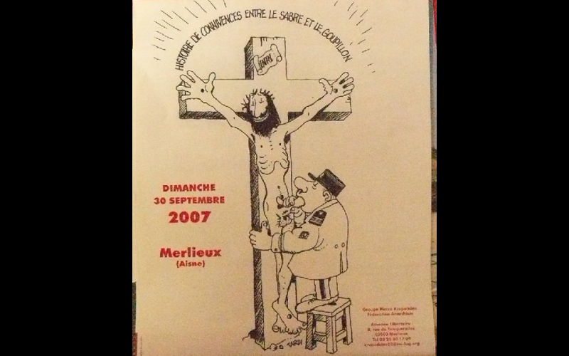 affiche forum social libertaire Merlieux, 2007