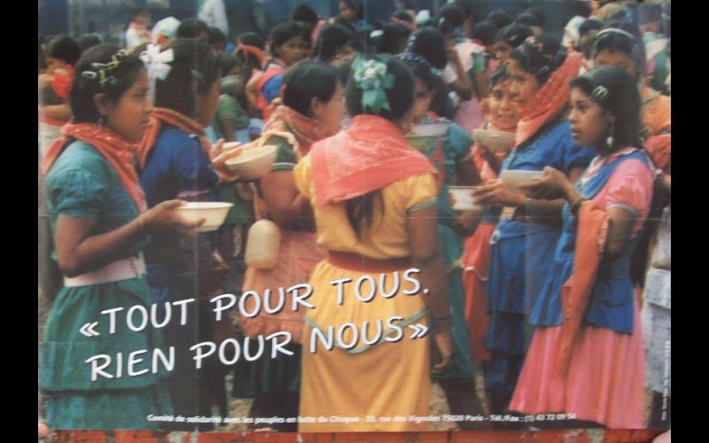affiche Chiapas, comité Chiapas Paris 