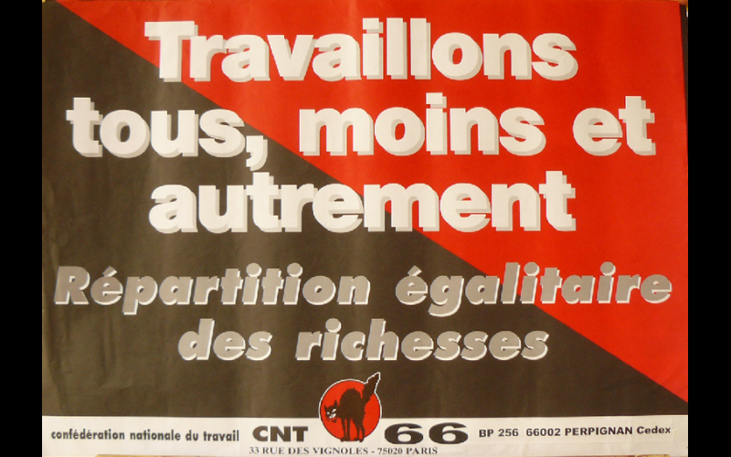affiche travaillons tous, CNT 66