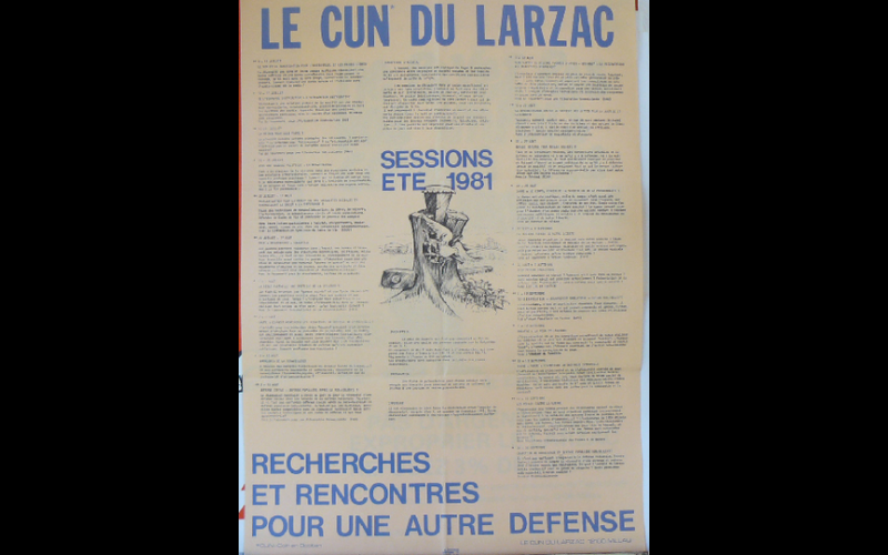 affiche rencontres autre défense Larzac 3, 1980