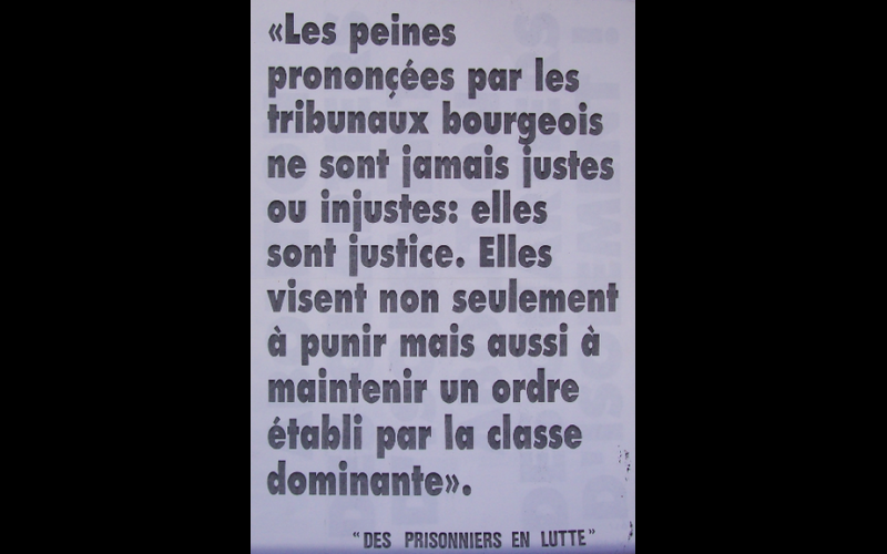 affiche des prisonniers en lutte 