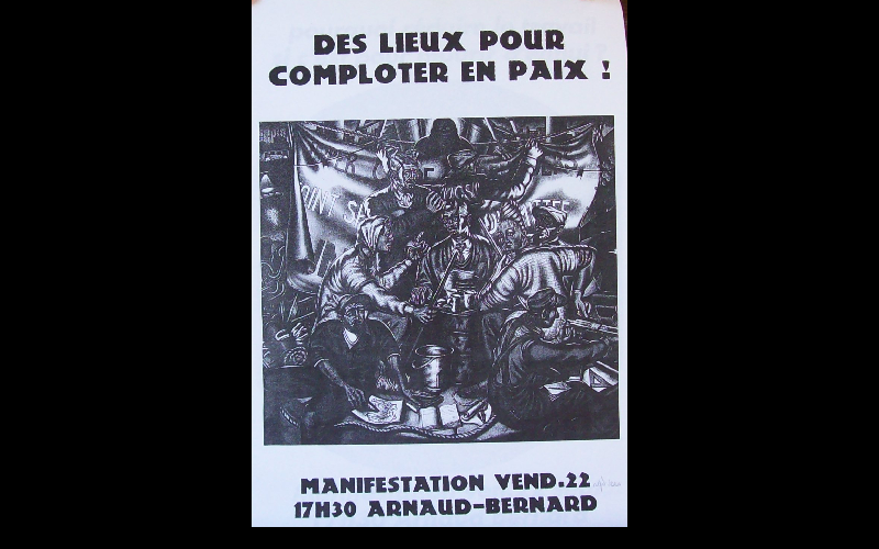 affiche manif anti-expulsion squat 4, Toulouse, 2000