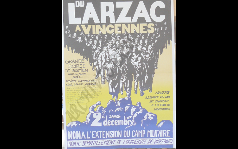 affiche larzac fac de vincennes