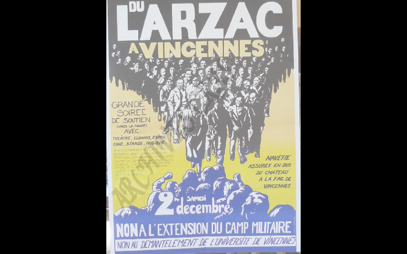 affiche larzac fac de vincennes 