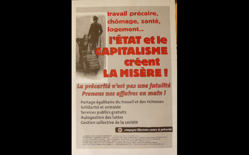 affiche précaires campagne libertaire