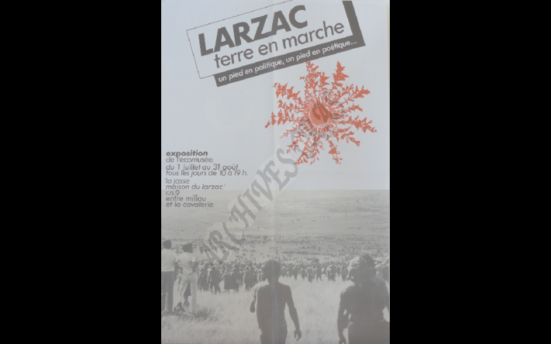 affiche expo larzac terre en marche 