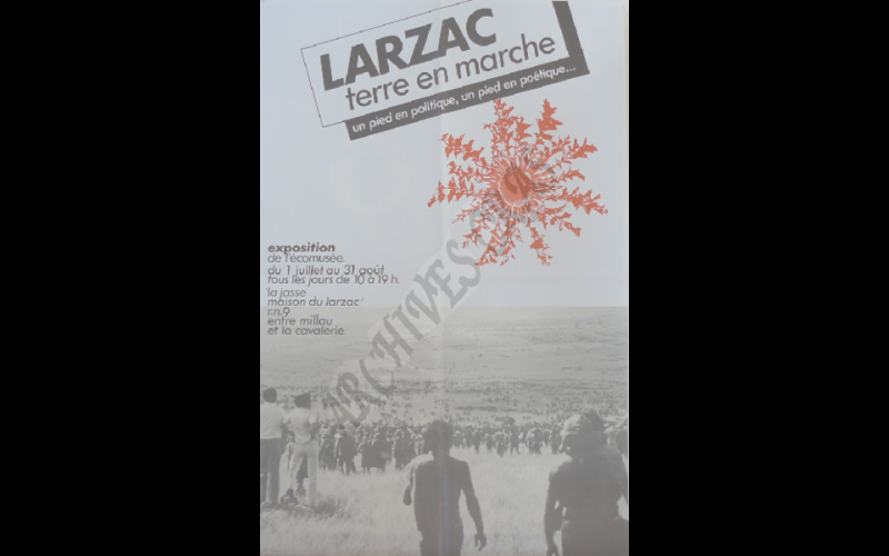 affiche expo larzac terre en marche