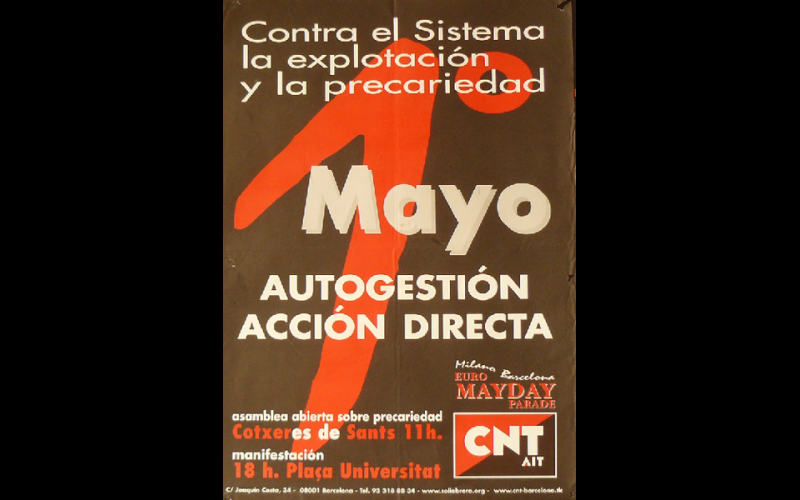 affiche 1er mai CNT-AIT, Barcelone