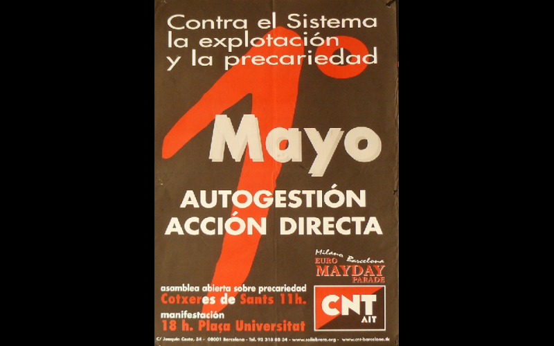 affiche 1er mai CNT-AIT, Barcelone 