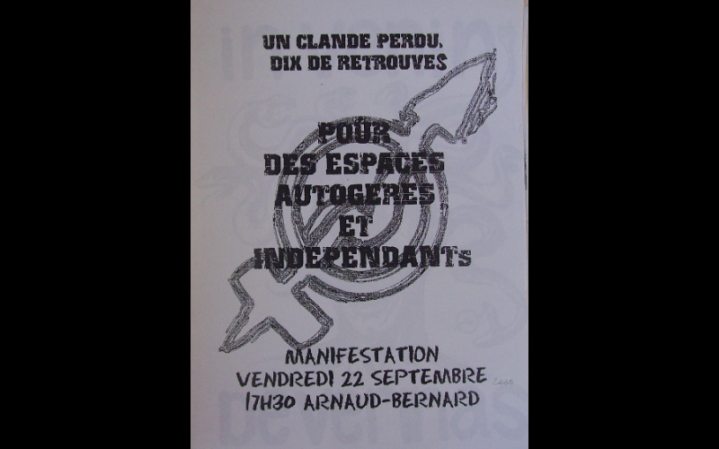 affiche manif anti-expulsion squat 3, Toulouse, 2000 