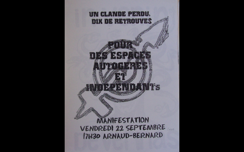 affiche manif anti-expulsion squat 3, Toulouse, 2000
