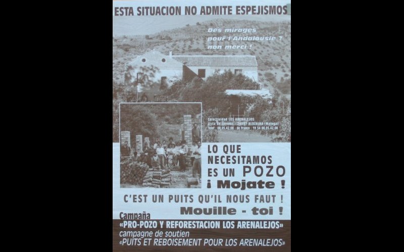 N°223 Campagne de soutien Puits et reboisement pour los Arenalejos Malaga 1996 MF Esp. 30x42